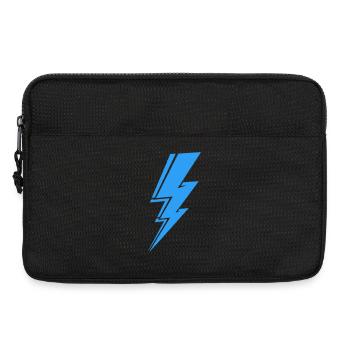 Beleuchtung in modernem Blau - Laptoptasche 13" - Schwarz - Vorne