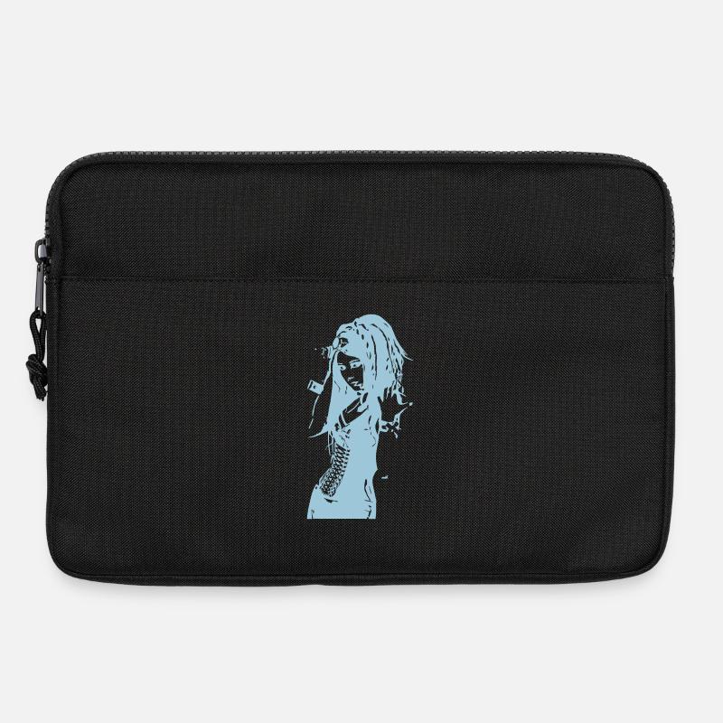 Blue Silhouette - Laptop bag 13" - black
