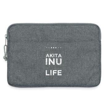 Happy Akita Inu Life - Laptop bag 13" - heather grey - Front