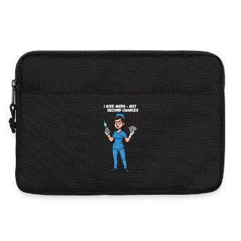 Nurse Saying Medicine Illustration - Laptop bag 13" - black - Front