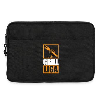 Grill League / Design BBQ drôle, grill - Sacoche pour ordinateur portable 13 pouces - noir - Devant