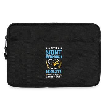 My Saint Bernhard: The coolest dog - Laptop bag 13" - black - Front