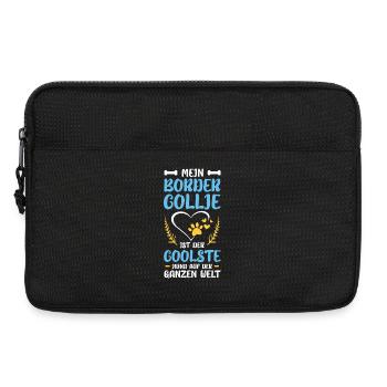 My Border Collie – The Coolest Dog - Laptop bag 13" - black - Front