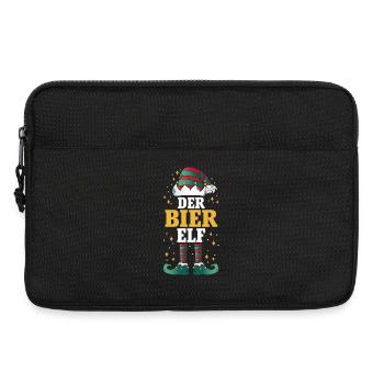 Noël de l’Elfe de la Bière - Sacoche pour ordinateur portable 13 pouces - noir - Devant