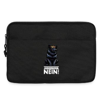 Avant de demander aux chiens de berger noir - Sacoche pour ordinateur portable 13 pouces - noir - Devant