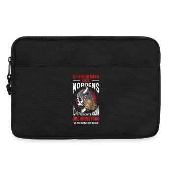 Ich Bin Ein Mann Des Nordens Wikinger - Laptoptasche 13" - Schwarz - Vorne
