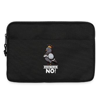 Avant de demander Pigeon Pigeons Pigeons Lovers Pigeon Bird - Sacoche pour ordinateur portable 13 pouces - noir - Devant