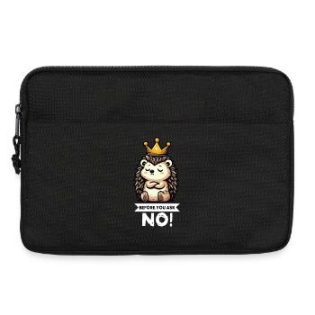 Before You Ask Igel Igelliebhaber Igelfan Stachel - Laptoptasche 13" - Schwarz - Vorne
