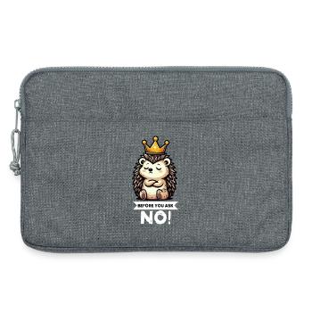 Before You Ask Igel Igelliebhaber Igelfan Stachel - Laptoptasche 13" - Grau meliert - Vorne