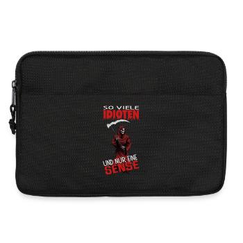 So viele Idioten und nur eine Sense - Laptoptasche 13" - Schwarz - Vorne