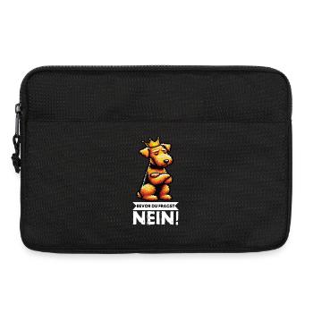 Avant que vous ne demandiez : Airedale Terrier Airedales - Sacoche pour ordinateur portable 13 pouces - noir - Devant