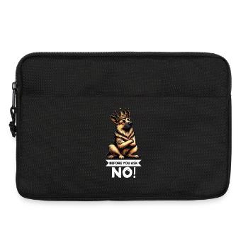Before You Ask Deutscher Schäferhund Schäferhunde - Laptoptasche 13" - Schwarz - Vorne