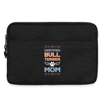 Bull Terrier Mom Certified - Laptop bag 13" - black - Front