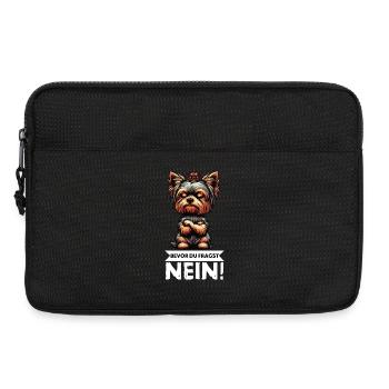 Bevor Du Fragst Yorkshire Terrier Yorkie Yorkies - Laptoptasche 13" - Schwarz - Vorne