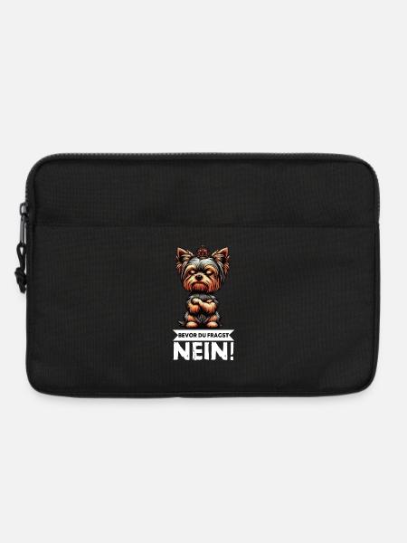 Bevor Du Fragst Yorkshire Terrier Yorkie Yorkies - Laptoptasche 13" - Schwarz