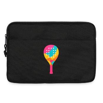 Padel-Racket – Padeliste - Laptoptasche 13" - Schwarz - Vorne