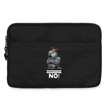 Before You Ask Graupapagei Papagei Papageienhalter - Laptoptasche 13" - Schwarz - Vorne