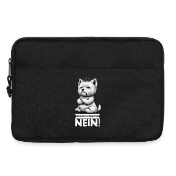 Before You Ask No West Highland Terrier Westie - Laptop bag 13" - black - Front