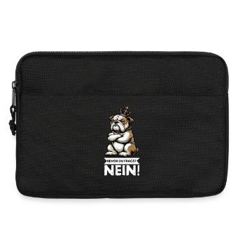Bevor Du Fragst Nein Englische Bulldogge Bully    - Laptoptasche 13" - Schwarz - Vorne