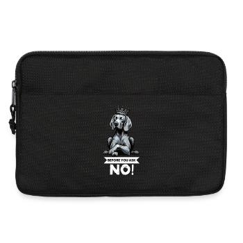Avant de demander aux Weimaraners Amoureux des Weimaraners - Sacoche pour ordinateur portable 13 pouces - noir - Devant