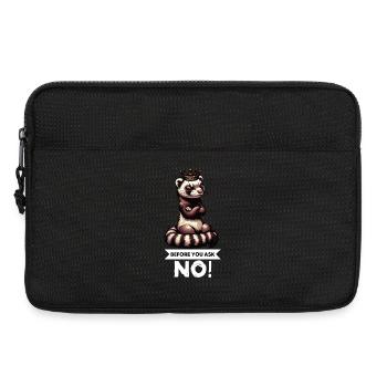 Avant de demander à Ferret Furet Propriétaire de Furet Rodent - Sacoche pour ordinateur portable 13 pouces - noir - Devant