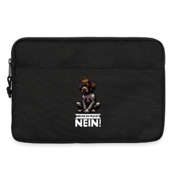 Bevor Du Fragst Nein Deutsch Drahthaar Drahthaare  - Laptoptasche 13" - Schwarz - Vorne