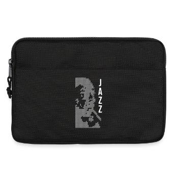 Portrait en demi-ton jazz - Sacoche pour ordinateur portable 13 pouces - noir - Devant