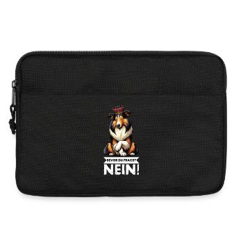 Bevor Du Fragst Nein Collie Colliebesitzer Collies - Laptoptasche 13" - Schwarz - Vorne
