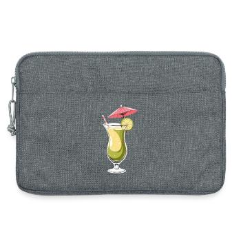 Tropical Lime Cocktail - Laptop bag 13" - heather grey - Front