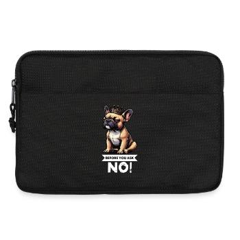 Before You Ask French Bulldog Frenchie - Laptop bag 13" - black - Front