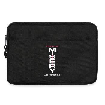 Manifesting Misery Typography - Laptop bag 13" - black - Front