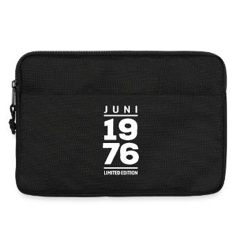 Limited Edition Juni 1976 Geburtstag Geschenk - Laptoptasche 13" - Schwarz - Vorne