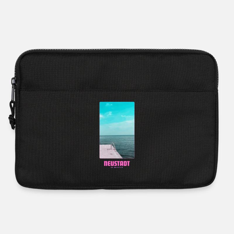 Neustadt in Holstein _ Ostsee  - Laptoptasche 13" - Schwarz