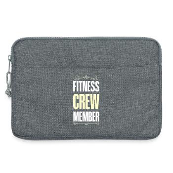 Équipe de remise en forme - Sacoche pour ordinateur portable 13 pouces - gris chiné - Devant
