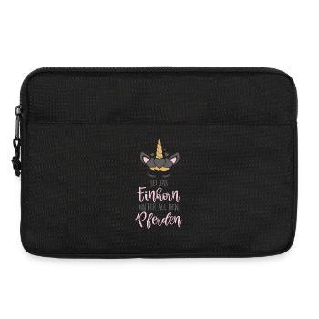 Einhorn unter allen Pferden Geschenk Idee - Laptoptasche 13" - Schwarz - Vorne