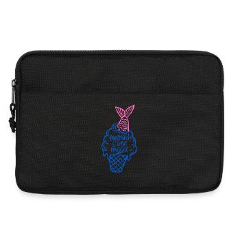 Gribouillage d’humeur en forme de cône de sirène - Sacoche pour ordinateur portable 13 pouces - noir - Devant