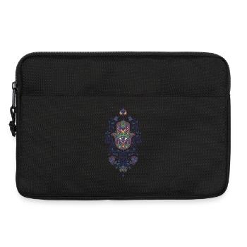 Spiritualité Géométrie sacrée Fleur de lotus - Sacoche pour ordinateur portable 13 pouces - noir - Devant