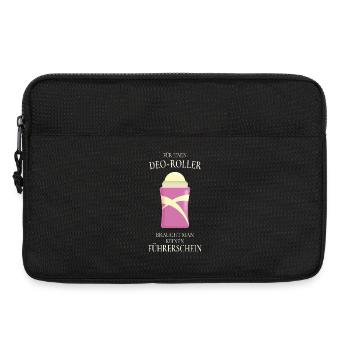 Deo-Roller Geschenk – Führerschein Humor - Laptoptasche 13" - Schwarz - Vorne