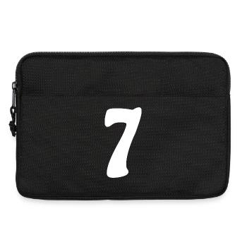 Sept : Minimal Numeral 7 | Septième - Sacoche pour ordinateur portable 13 pouces - noir - Devant