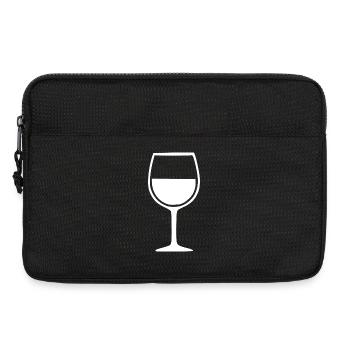 Vin, verre de vin, vin rouge, cadeau de vin blanc. - Sacoche pour ordinateur portable 13 pouces - noir - Devant