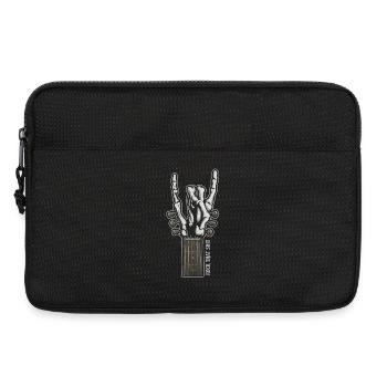 Rock That Shit – Chemise guitare à main squelette - Sacoche pour ordinateur portable 13 pouces - noir - Devant
