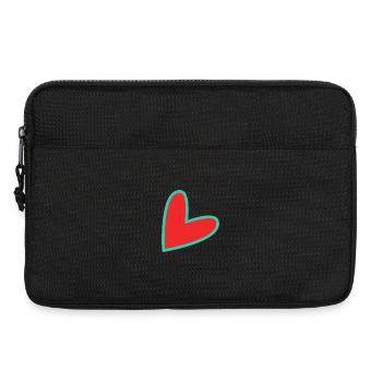 COEUR. HAPPY BIRTHDAY. JOYEUX ANNIVERSAIRE - Sacoche pour ordinateur portable 13 pouces - noir - Devant