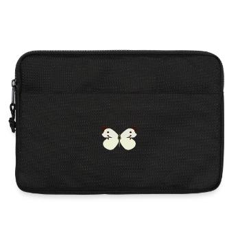 Schmetterlinge: Der Große Kohlweißling - Laptoptasche 13" - Schwarz - Vorne