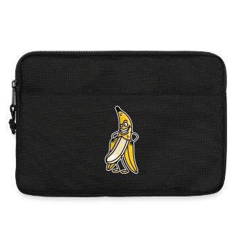 Banane drôle clignotant strip-teaseuse strip-teaseuse dessin animé - Sacoche pour ordinateur portable 13 pouces - noir - Devant