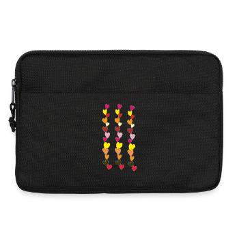 Heart Necklaces Multicolored 2 - Laptop bag 13" - black - Front