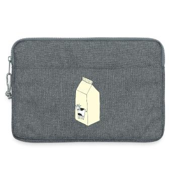 sac de lait - Sacoche pour ordinateur portable 13 pouces - gris chiné - Devant