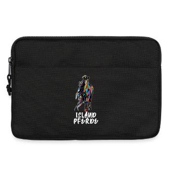 Cool Islandpferde Hengst Pferde Spruch Pferdeliebe - Laptoptasche 13" - Schwarz - Vorne