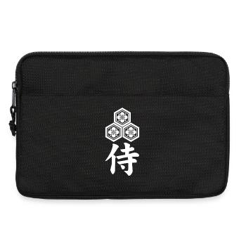 Samurai-Emblem des weißen Asai-Clans - Laptoptasche 13" - Schwarz - Vorne