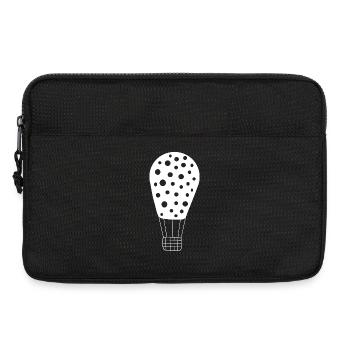 Montgolfière blanche - Sacoche pour ordinateur portable 13 pouces - noir - Devant