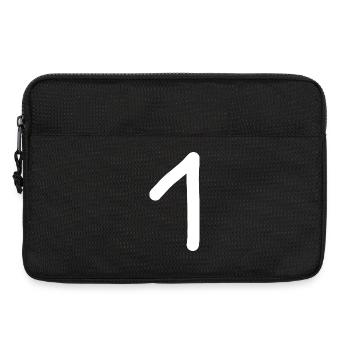 1 numéro un anniversaire blanc - Sacoche pour ordinateur portable 13 pouces - noir - Devant